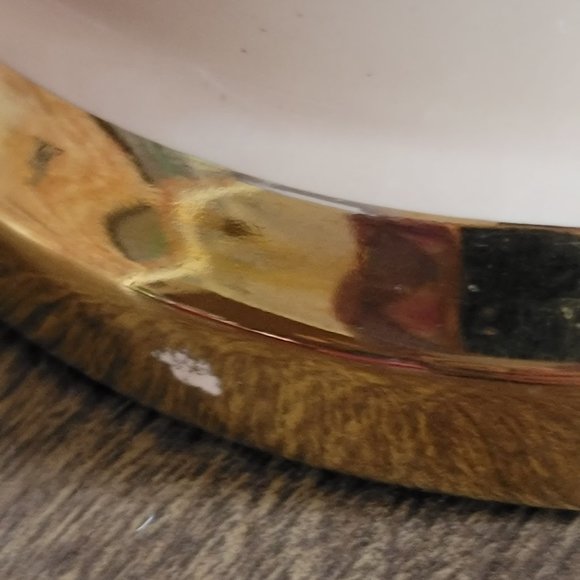 Vintage Mid Century Urn Style Pink Porcelain Table Lamp Signed Fragonard - Picture 9 of 12